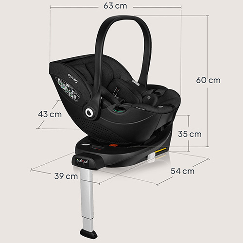 Автокресло-переноска с вращающейся базой Lionelo Moxie i-size Set