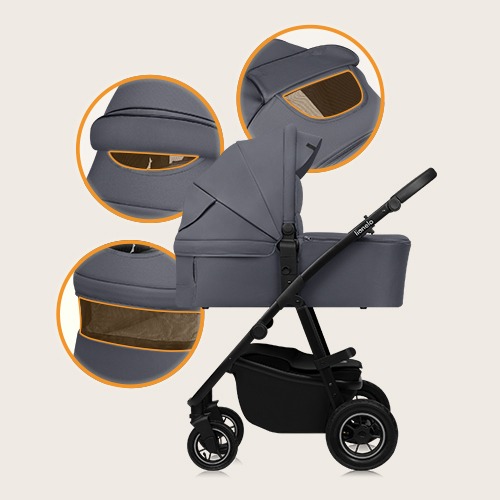 Коляска 2 в 1 Lionelo Amber Plus