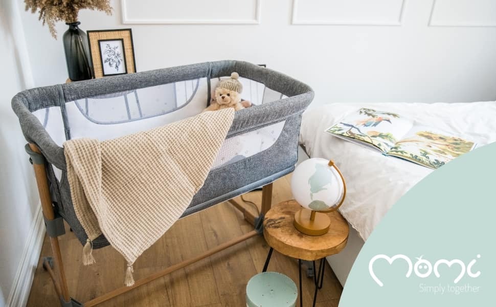 Приставне ліжечко 4 в 1 MoMI SMART BED