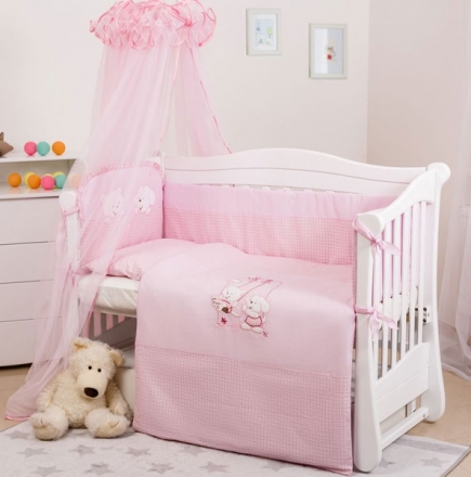 Постельный комплект 8 эл Twins Evo Кот и пес 4073-A-104 pink