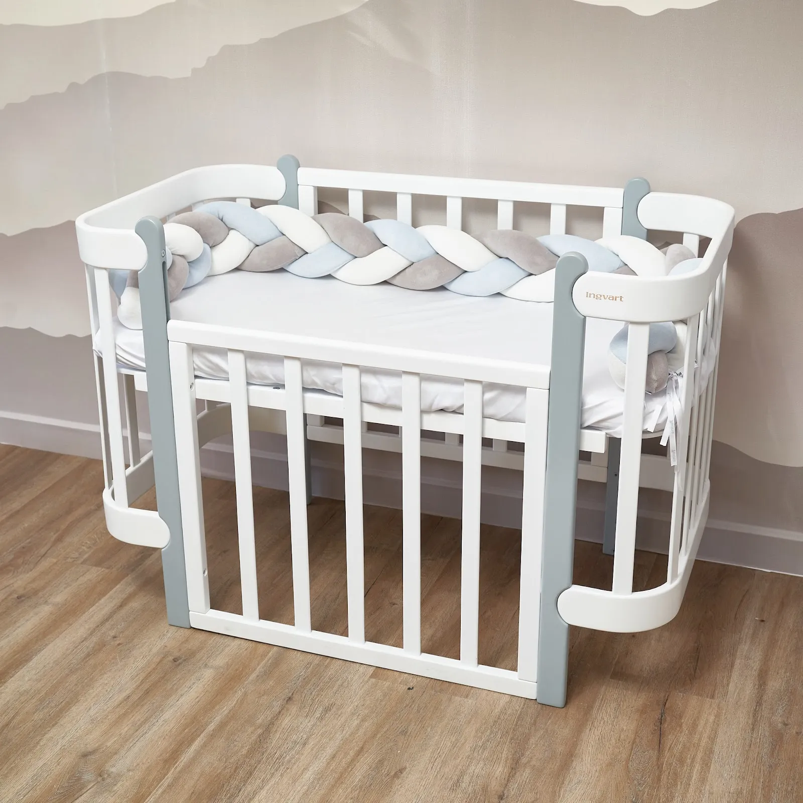Бампер - косичка Twins 3-х прядна 220 см 2020-K3-220-04, blue