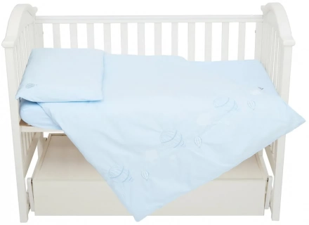Сменная постель 3 эл. Twins Beau (Бо) 4011-ZBВ-04, blue, голубой