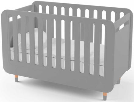 Кроватка-трансформер IndigoWood Bubble Kit 124,5x63,5cm gray