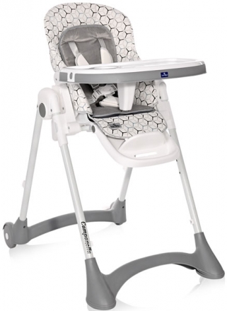 Детский стульчик для кормления Lorelli Campanella grey net