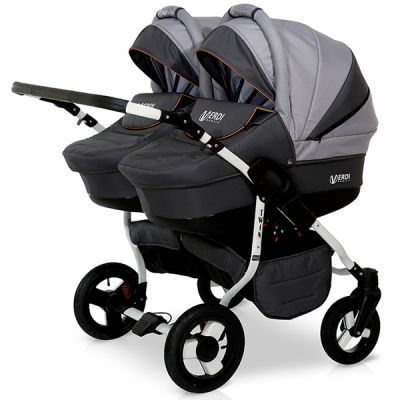 Детская коляска для двойни VERDI Twin 02