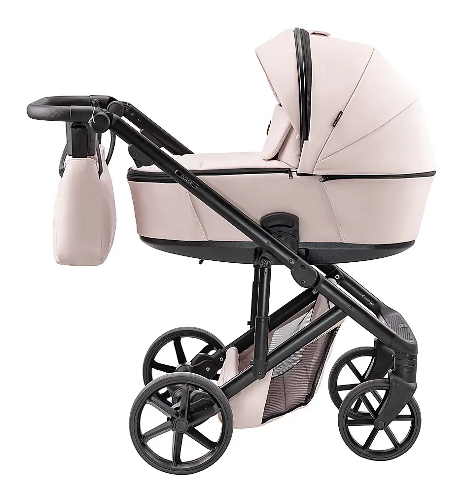 Коляска 2 в 1 Adamex Dolce Eco SA-15 розовый пудра