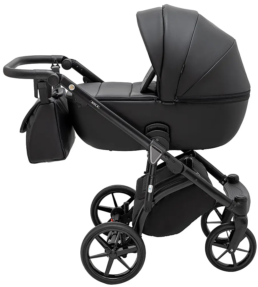 Детская коляска 2 в 1 Adamex Nola Eco SA-2 черный