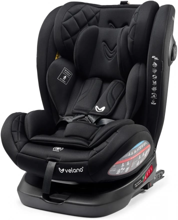 Автокресло VELANO Aura 360° i-Size 40–150 см, ISOFIX, black