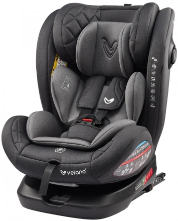 Автокресло VELANO Aura 360° i-Size 40–150 см, ISOFIX, grey