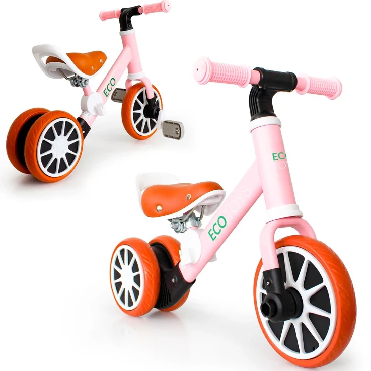 Беговел велосипед 2 в 1 Ecotoys ENERGY Pink