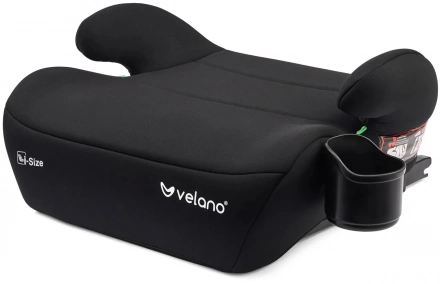 Бустер VELANO Primo i-Size 125-150 см, ISOFIX + подстаканник, black