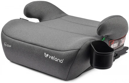 Бустер VELANO Primo i-Size 125-150 см, ISOFIX + подстаканник, grey