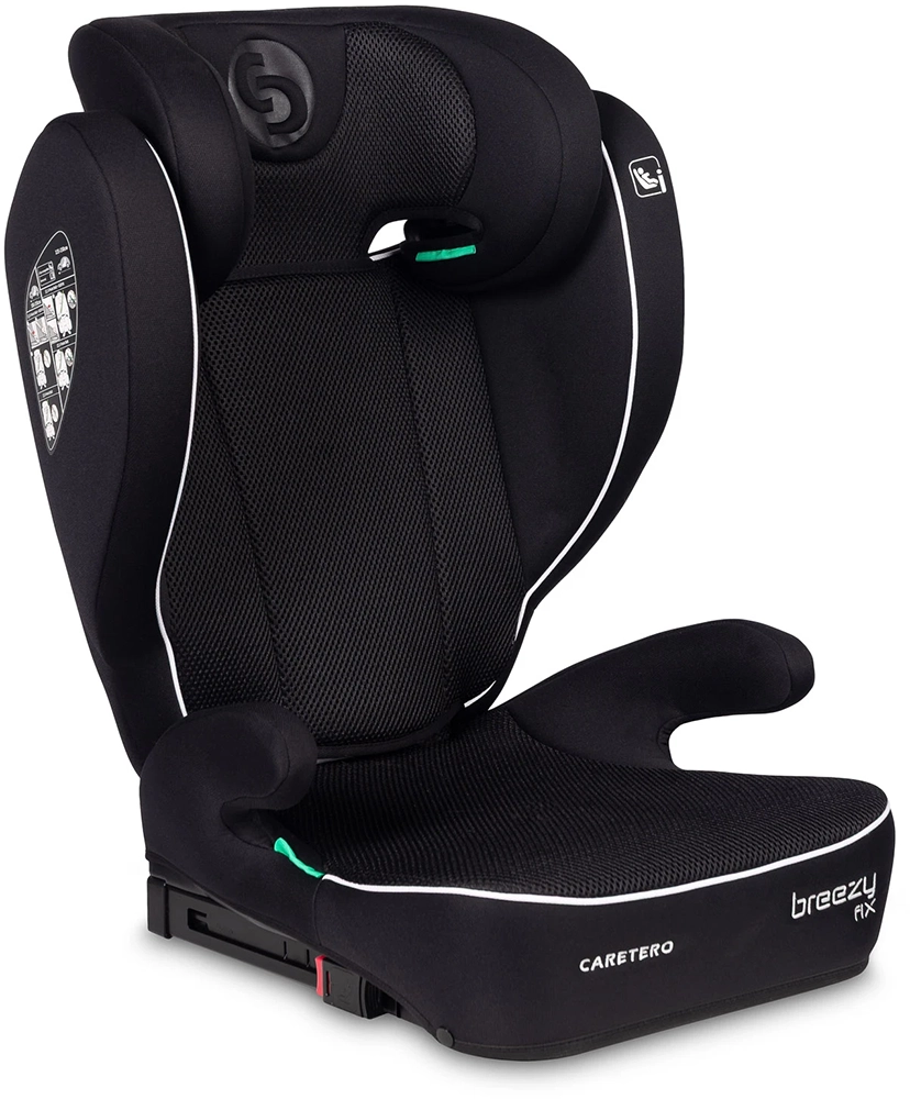 Автокресло Caretero Breezy Fix i-Size BLACK (100-150 см)