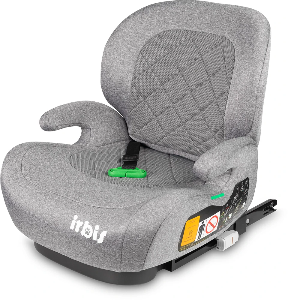 Автокресло бустер Caretero Irbis I-SIZE (125-150 см) Grey Melange