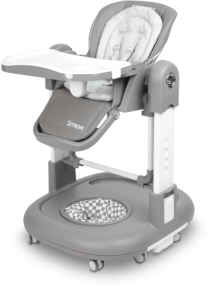 Стульчик для кормления 3 в 1 Caretero Sitron Grey