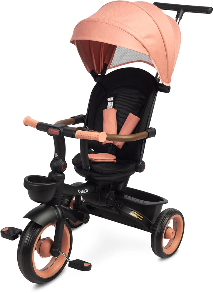 Детский трехколесный велосипед Caretero (Toyz) Saber Light Pink