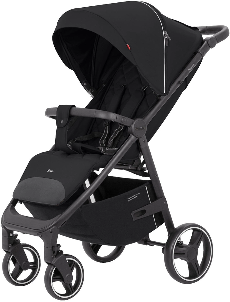 Детская прогулочная коляска CARRELLO Bravo CRL-8512 Pure Black