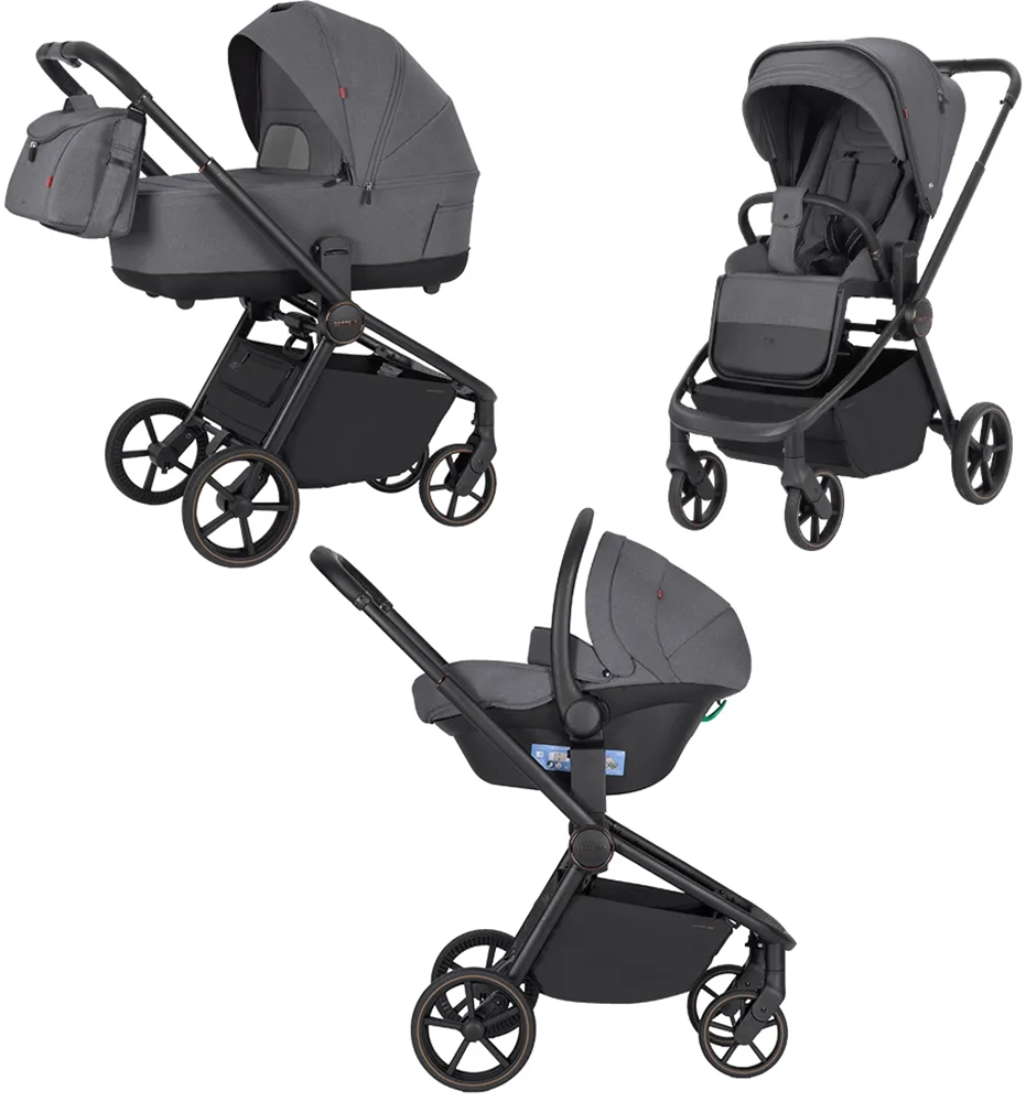 Коляска 3 в 1 CARRELLO Epica CRL-8511 Iron Grey