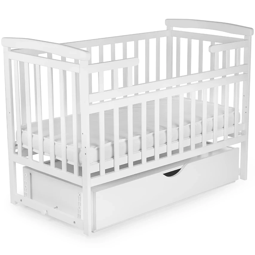 Детская кроватка Deson Transformer с ящиком white
