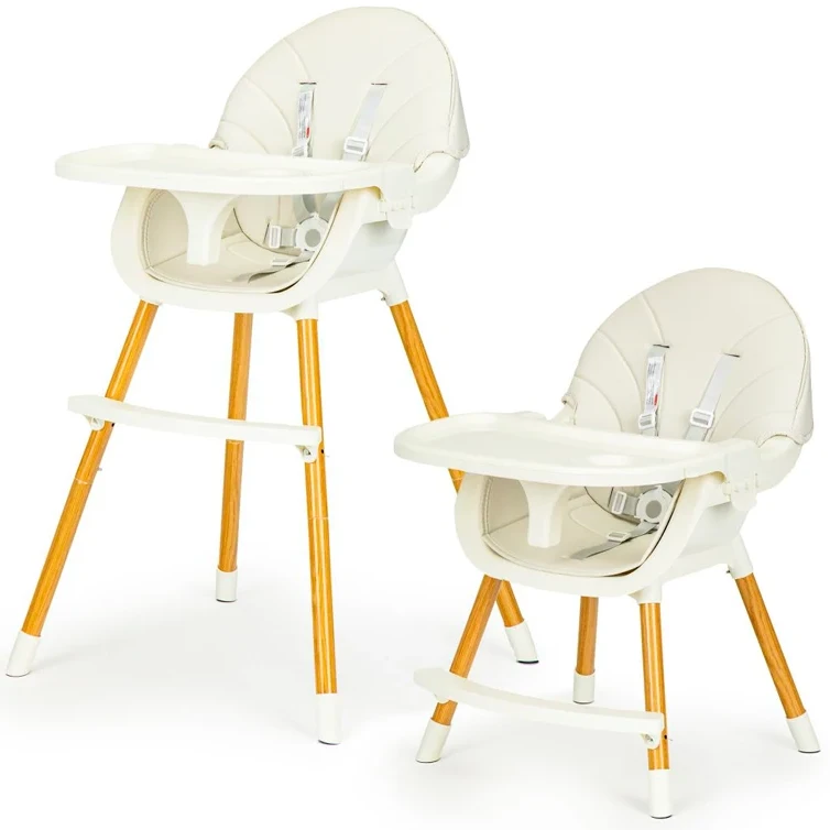 Стульчик для кормления 2 в 1 Ecotoys SMART BEIGE