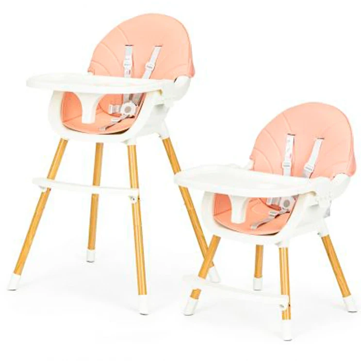 Стульчик для кормления 2 в 1 Ecotoys SMART PINK