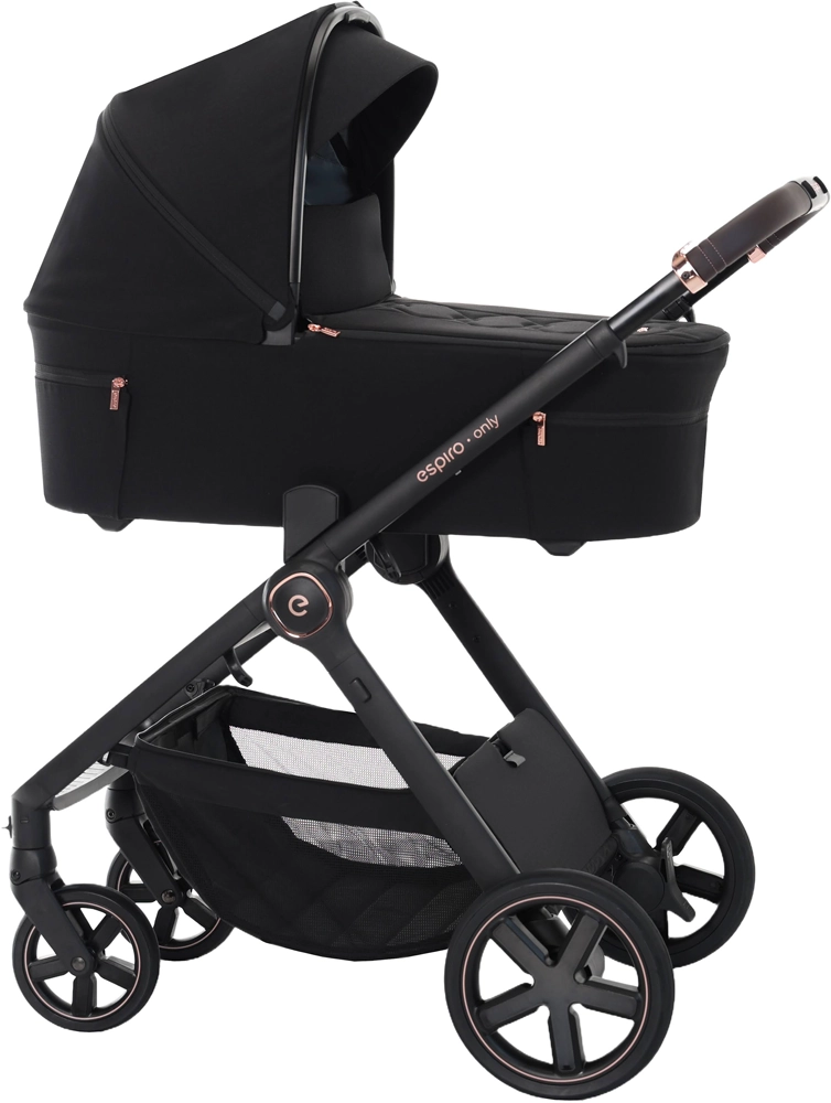Детская коляска 2 в 1 Espiro Only 410 STYLISH BLACK
