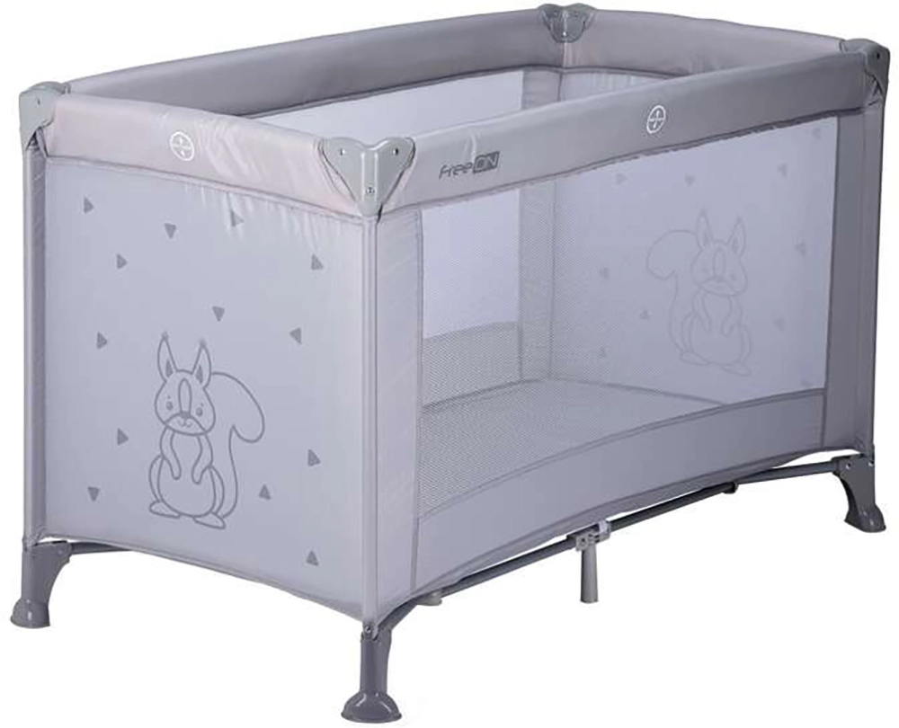 Кровать-манеж детская FreeON Cot Nap, grey