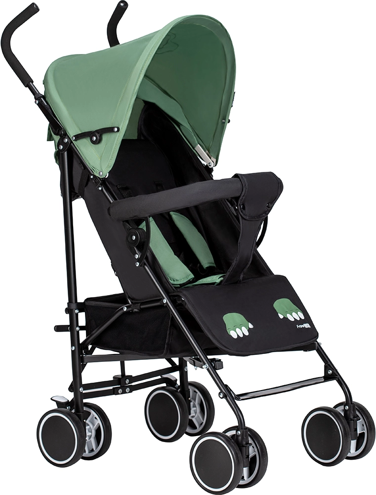 Прогулочная коляска FreeON Simple Black- Dark Green