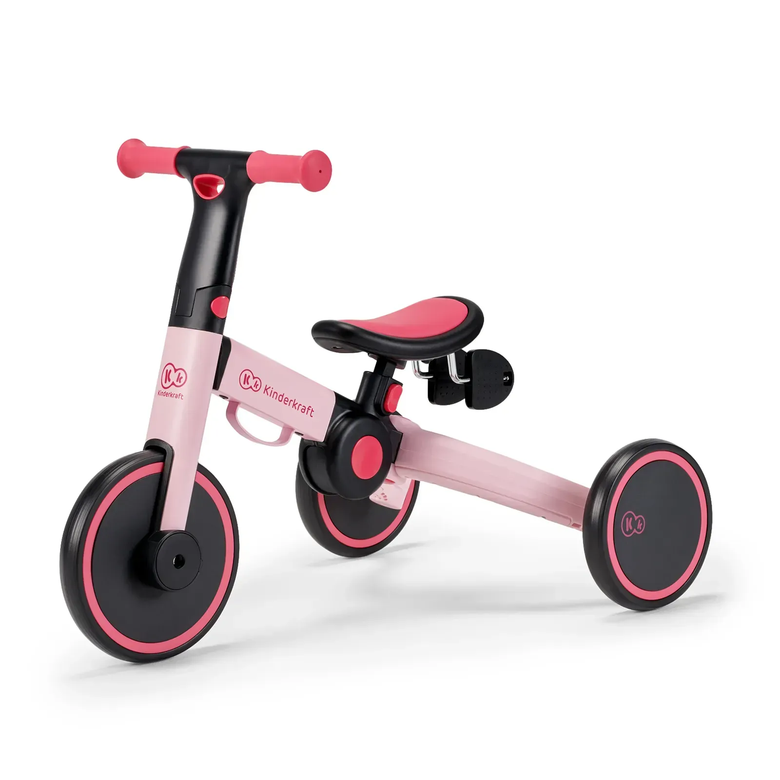 Детский трехколесный велосипед 3 в 1 Kinderkraft 4TRIKE Candy Pink