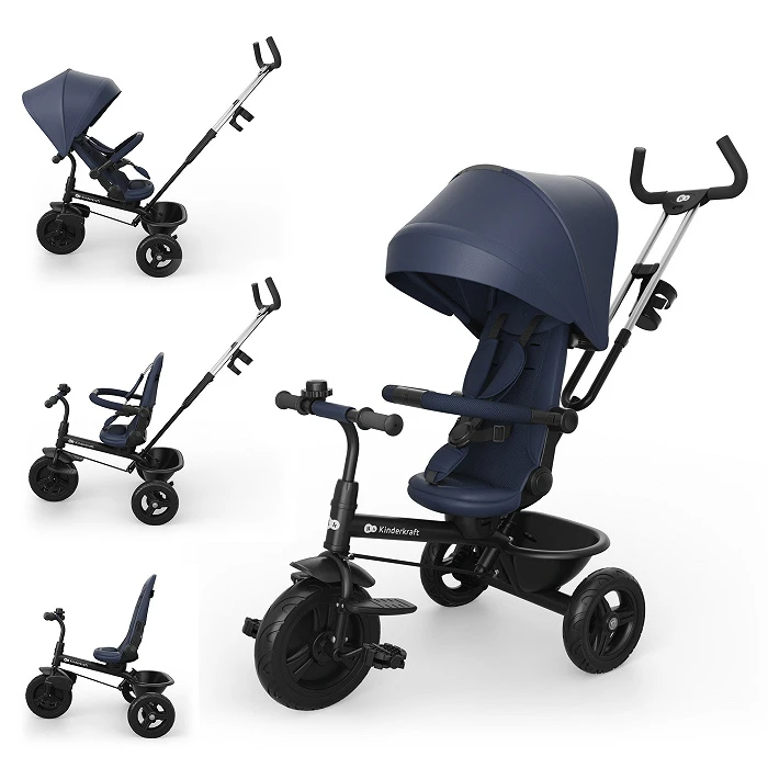 Трехколесный велосипед Kinderkraft Aston 2 Plus Navy