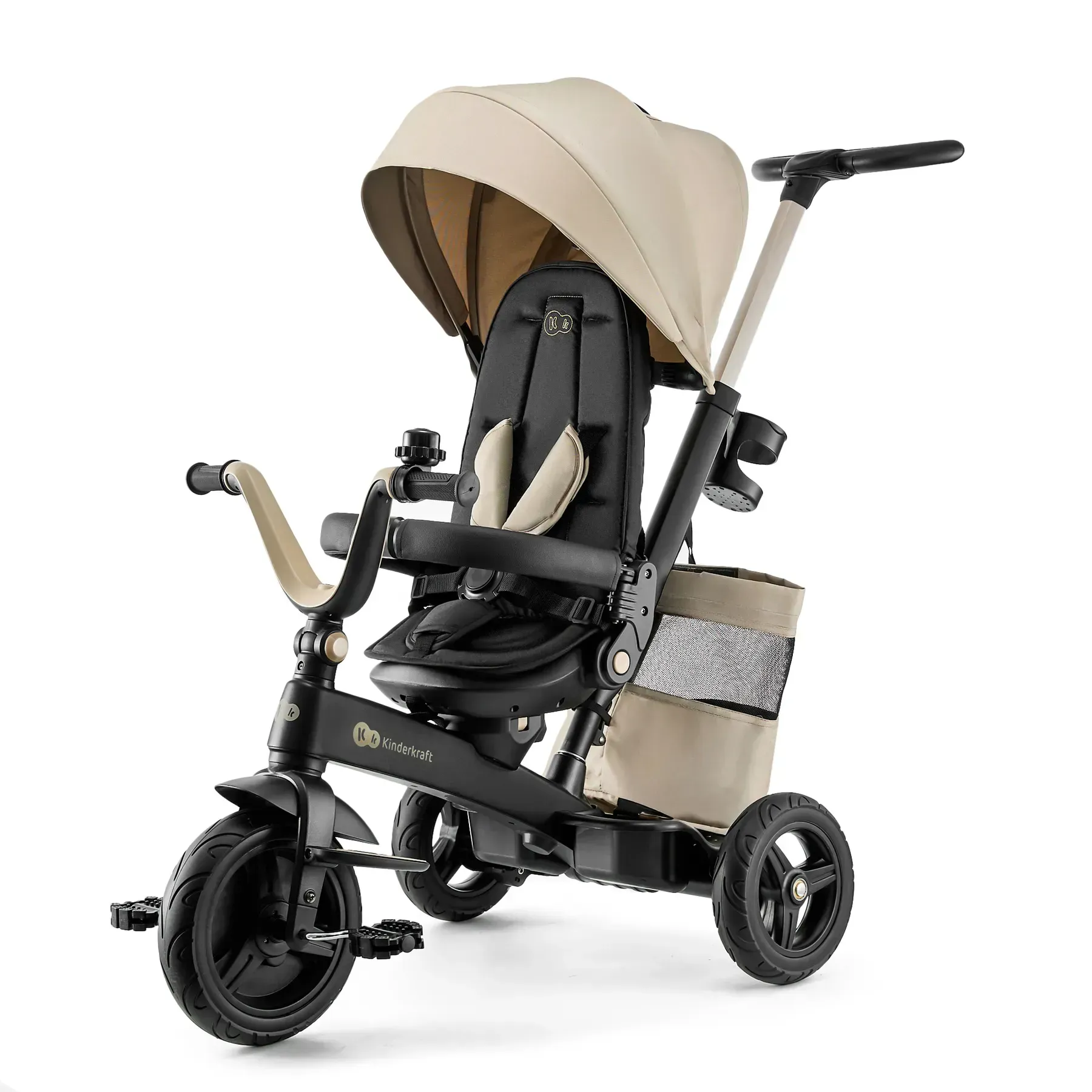 Трехколесный велосипед Kinderkraft Easytwist Beige