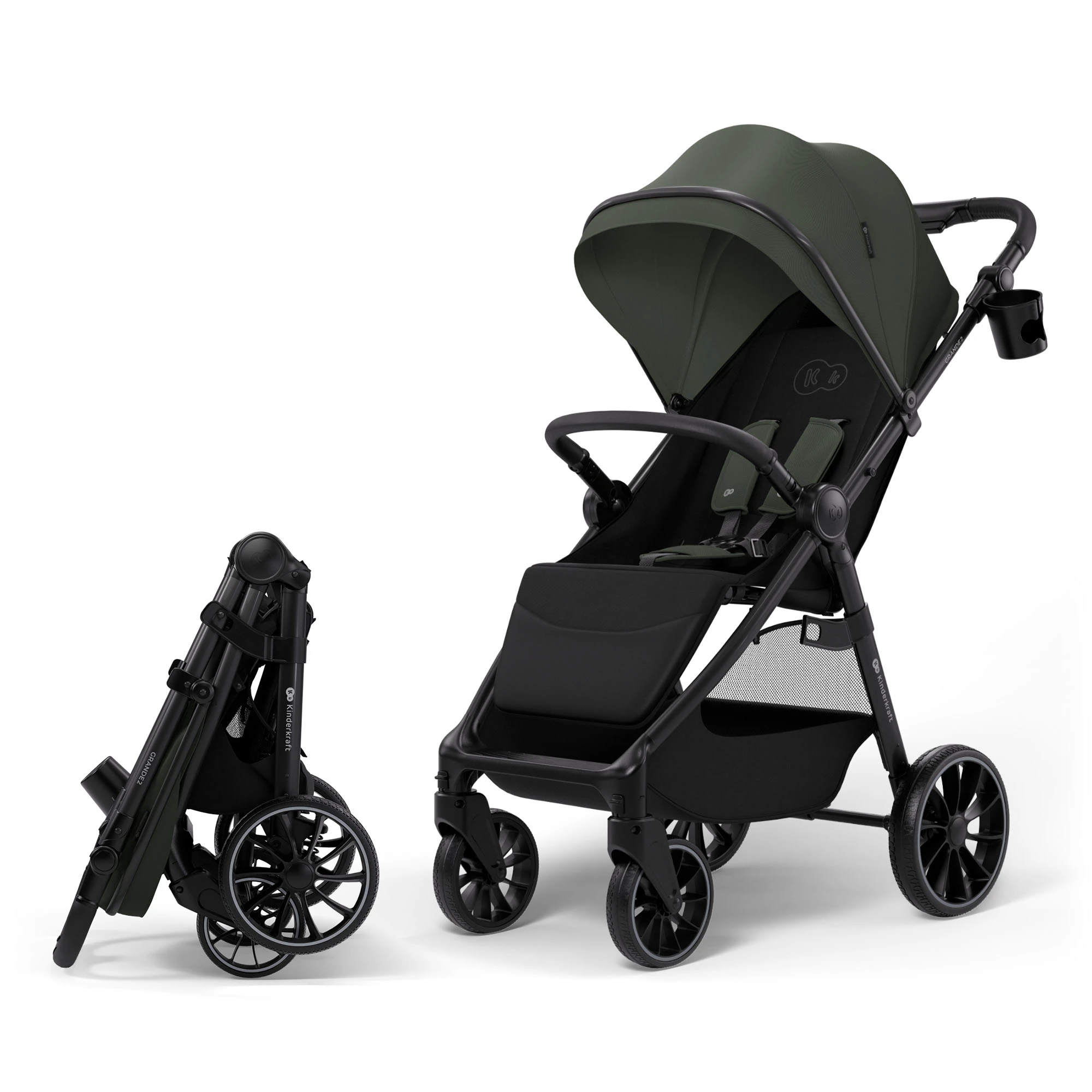 Прогулочная коляска Kinderkraft Grande 2 Green