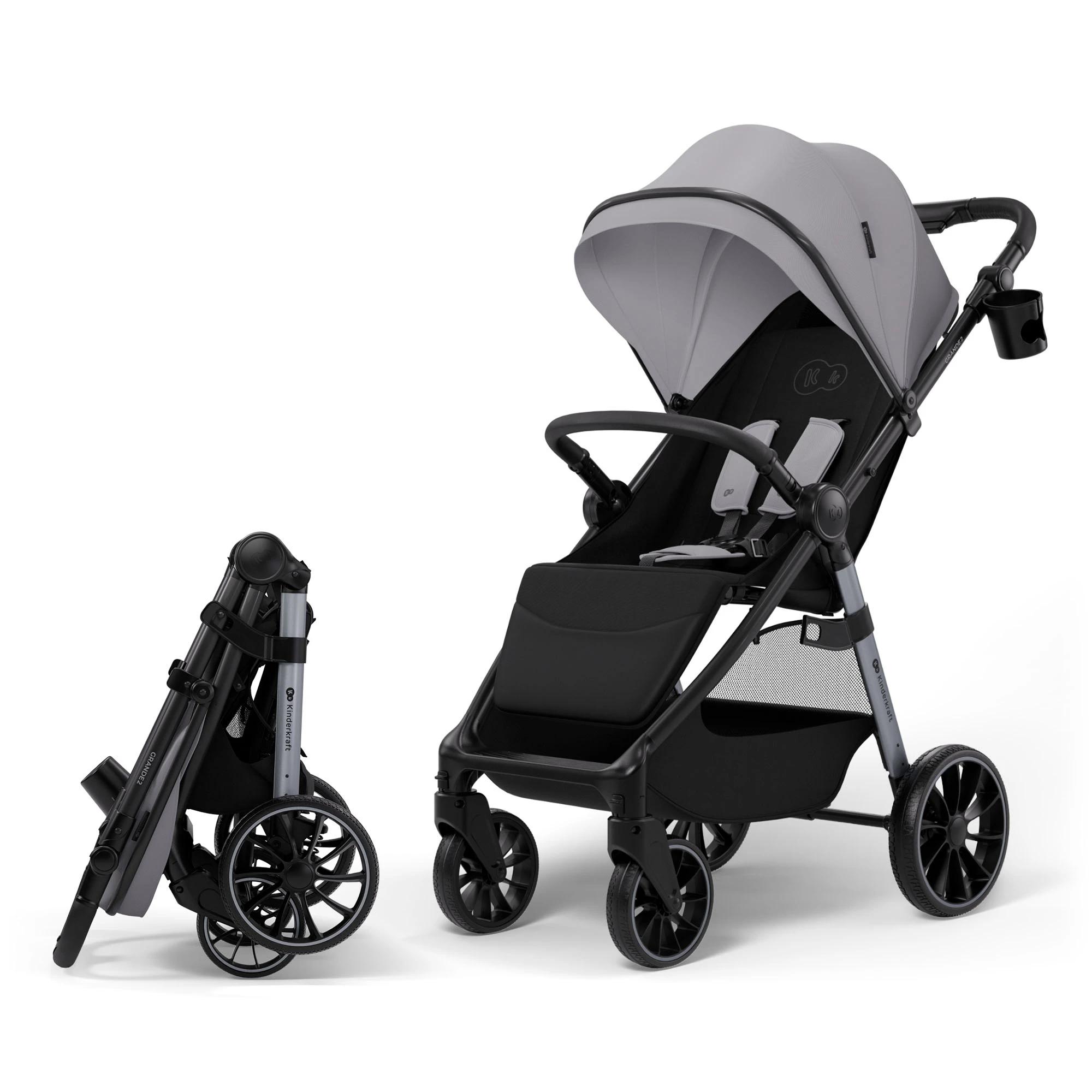 Прогулочная коляска Kinderkraft Grande 2 Grey