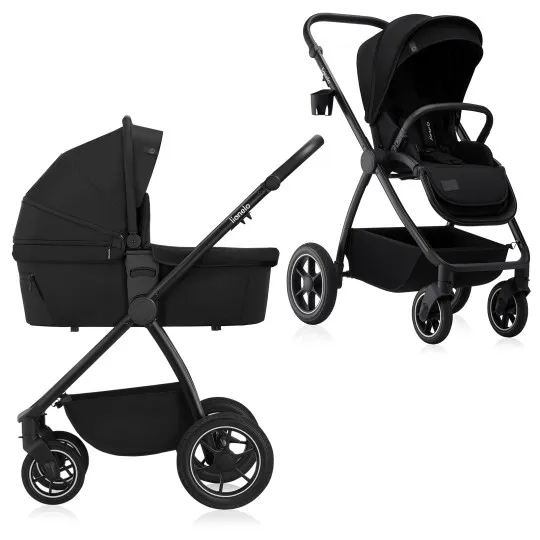 Коляска 2 в 1 Lionelo Meril Black Onyx