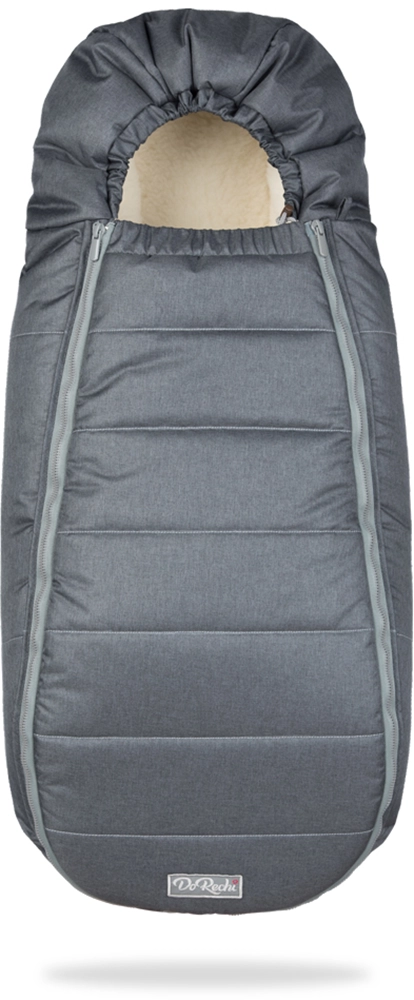 Детский конверт на овчине ДоРечі Baby XS Графит, (-20°C)