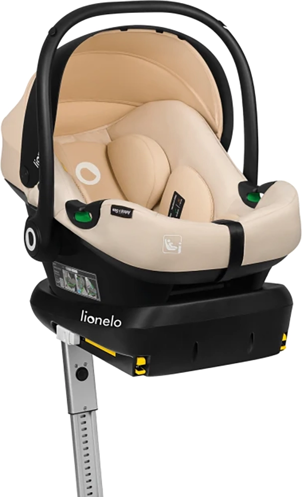 База с автокреслом Lionelo Astrid i-Size Set Beige Sand