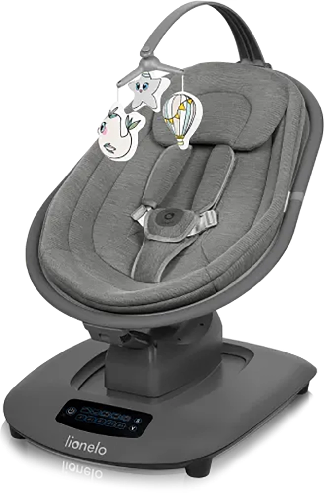 Детские электрокачели Lionelo Blossom Grey Concrete