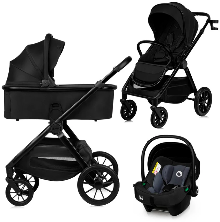 Коляска 3 в 1 Lionelo Layla Black Onyx