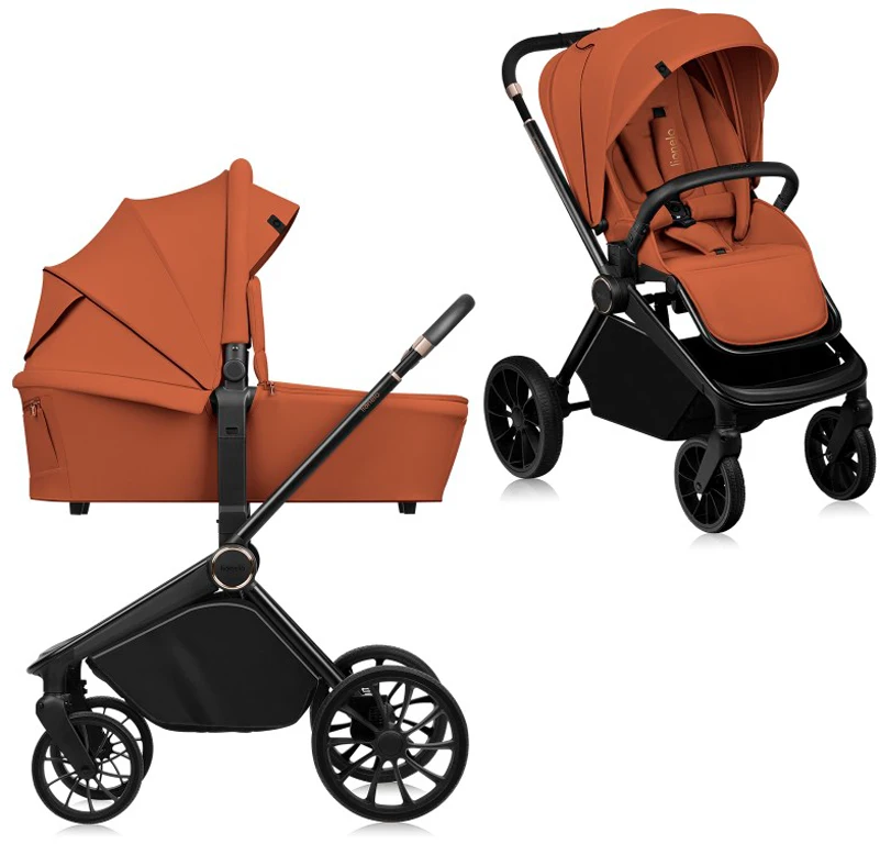 Коляска 2 в 1 Lionelo Mika Plus Brown Rust