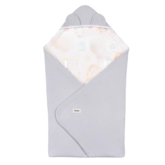 Теплый конверт Lionelo Swaddle Blanket Grey Balloon