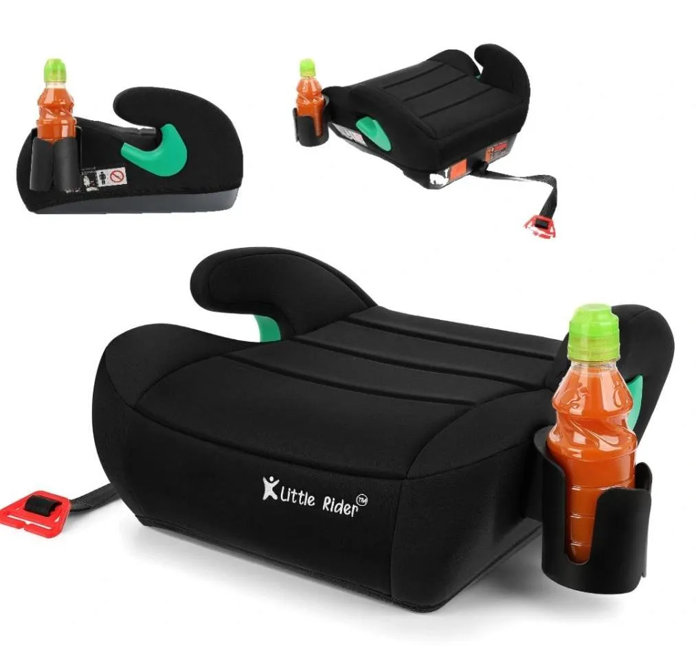 Автокресло бустер Little Rider Boost Black 125-150 см