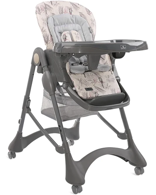 Стульчик для кормления Lorelli Bellissimo Grey PARROTS PU Leather