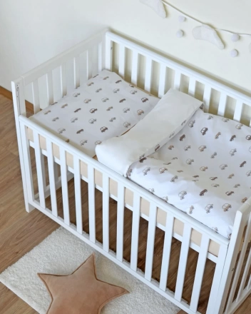 Змінна постіль Baby Veres Бежеві машинки (3од.)