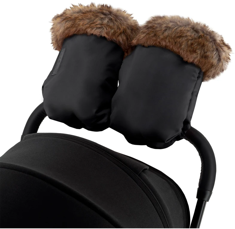 Рукавицы для коляски MoMi Muffins black