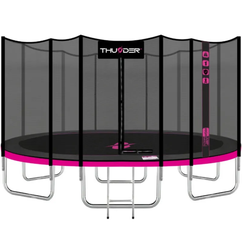Батут THUNDER OUTSIDE PRO 16FT-488 см розовый