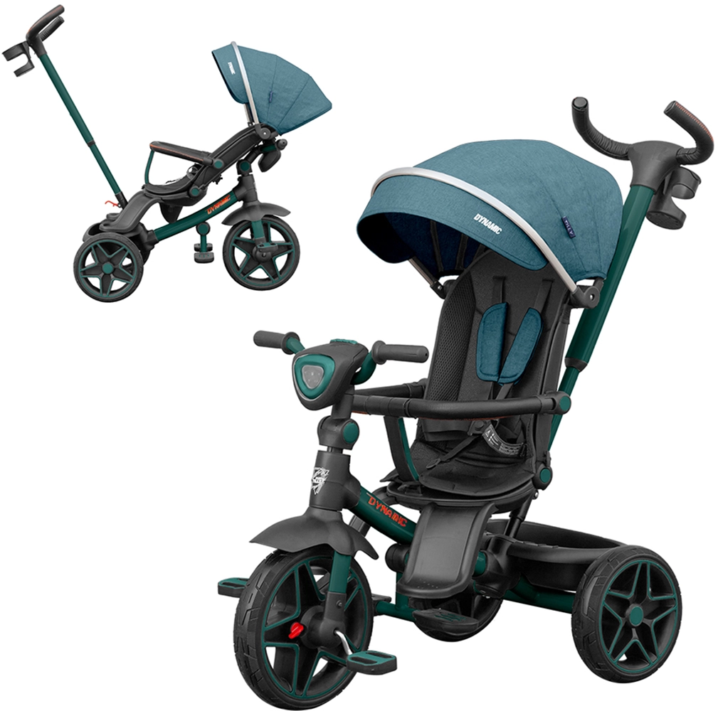 Детский трехколесный велосипед TILLY DYNAMIC T-3810 GREEN