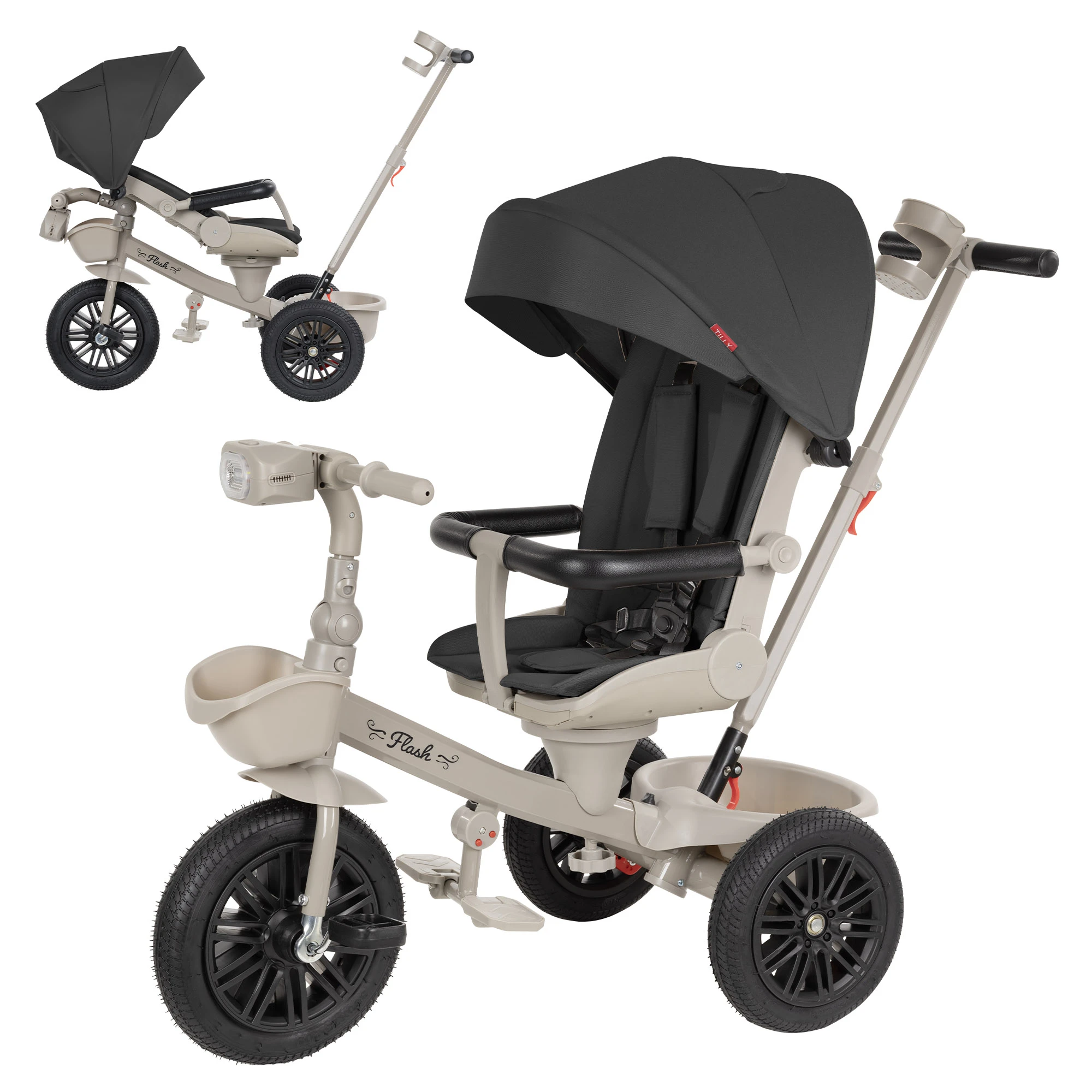 Детский велосипед TILLY FLASH T-3812 BLACK