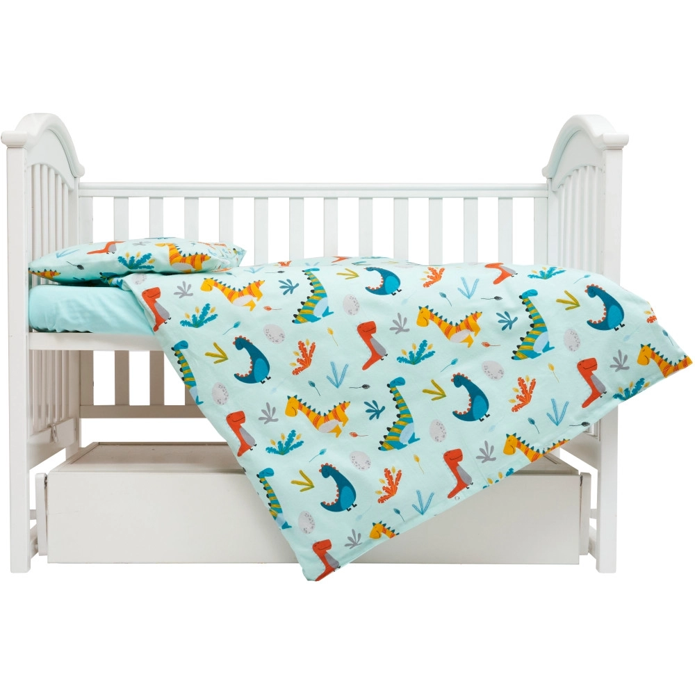 Сменная постель 3 эл. Twins Comfort Soft (фланель) 3010-TS-14D, Динозаврик минт