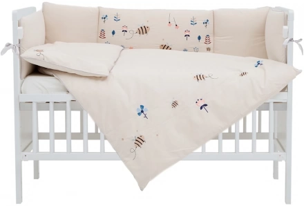Постельный комплект 6 эл Twins Honey Garden 4075-THG-02, beige
