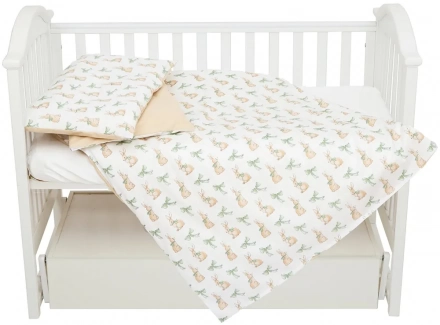 Змінна постіль 4 ел Twins Satin Limited 3026-TSL-38, Rabbit, зелений